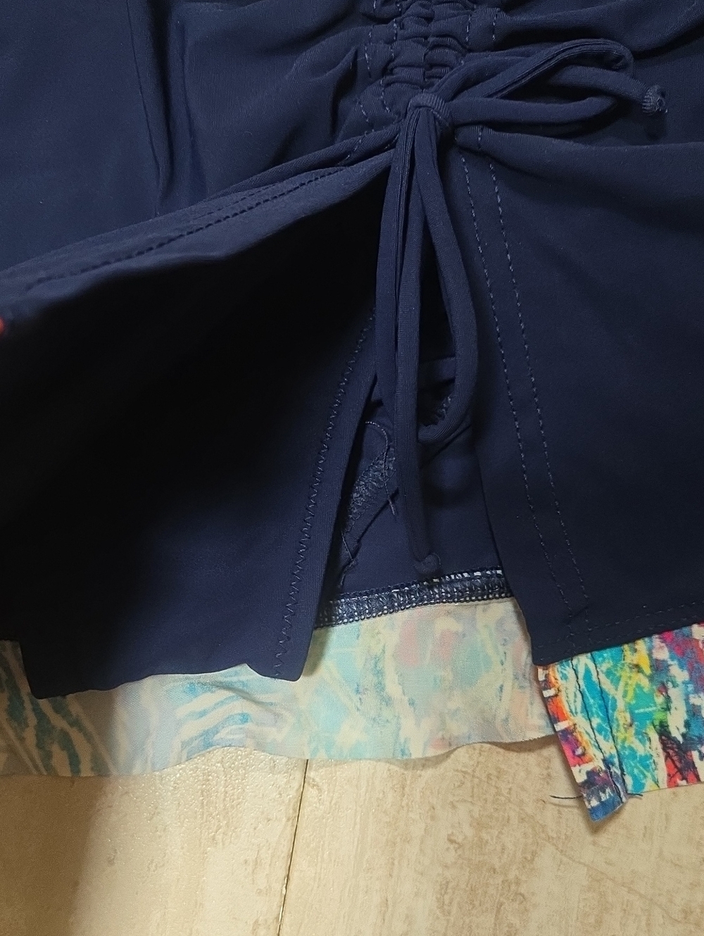 Profile by Gottex Navy Blue Bikini Bottom Skirt - Picture 4 of 10